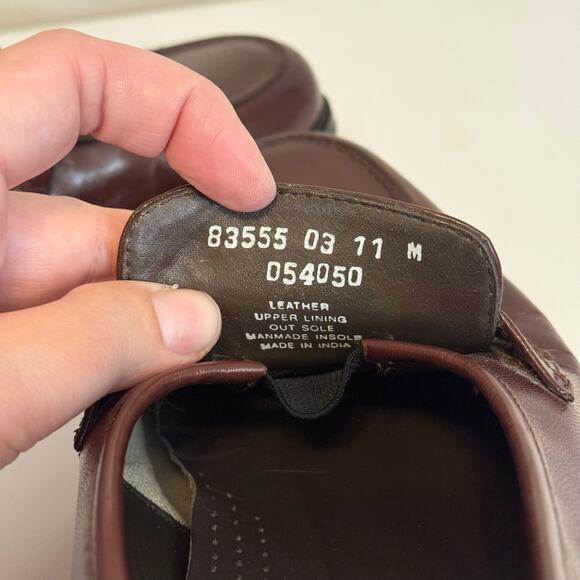 Nunn Bush Dress Flex Slip On Size 11M Brown Leather Classic Formal Office Career main image 6